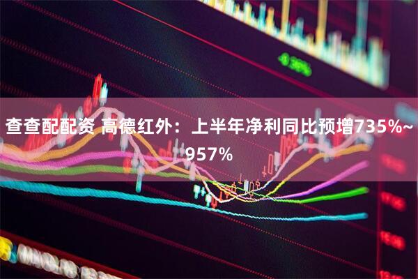 查查配配资 高德红外：上半年净利同比预增735%~957%