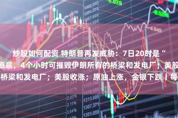 炒股如何配资 特朗普再发威胁：7日20时是“最后期限”，如果美国愿意，4个小时可摧毁伊朗所有的桥梁和发电厂；美股收涨；原油上涨，金银下跌丨每经早参