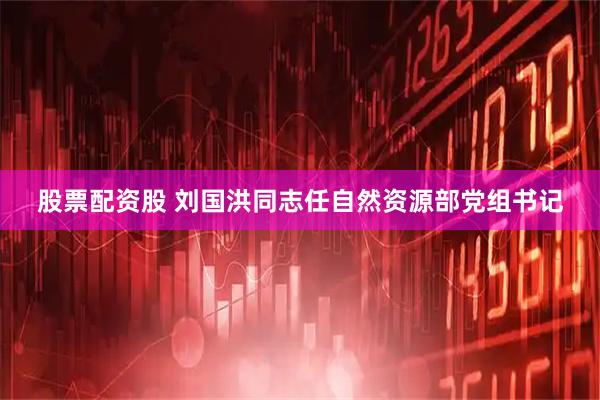 股票配资股 刘国洪同志任自然资源部党组书记